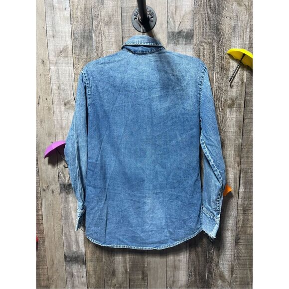 Levi’s Vintage 70s Orange Tab Denim Button Down Shirt - Picture 4 of 6